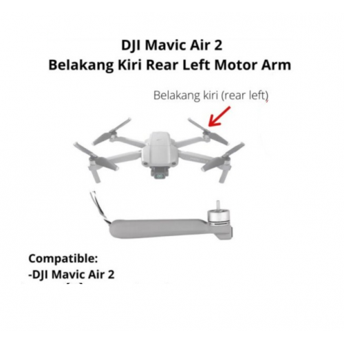 DJI Mavic Air 2 Kaki Kiri Belakang - DJI Mavic Air 2 Rear Left Arm